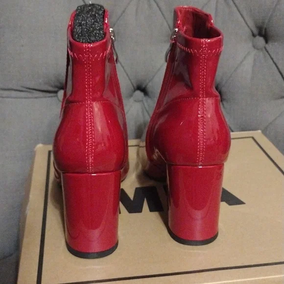 MIA Carla Red Ankle Boot Size 8.5 NWT - Picture 3 of 4